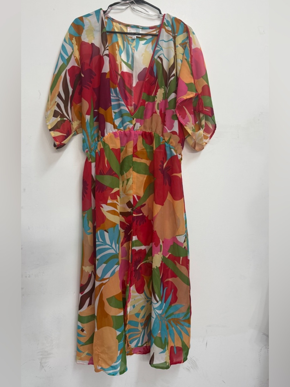 Summer Destiny Vacation flowy dress pool cover up dress floral print beachy